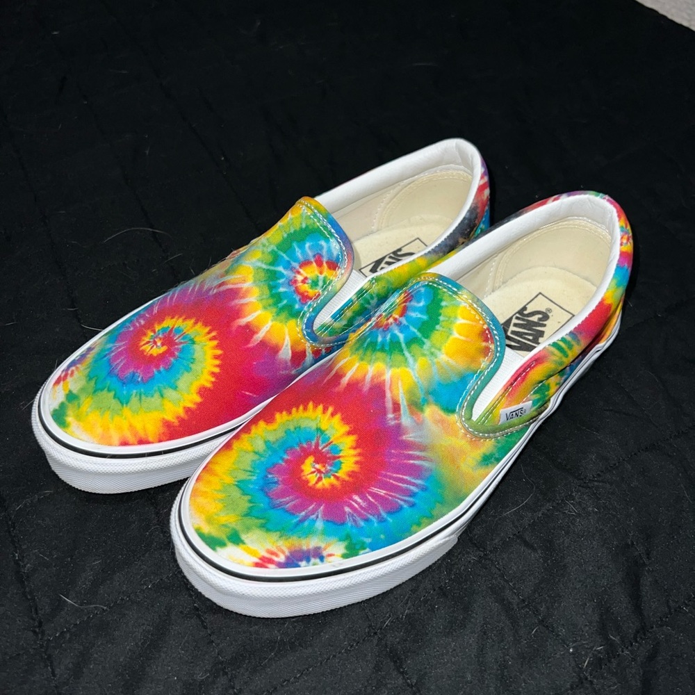 Tie Dye Slip On Vans!